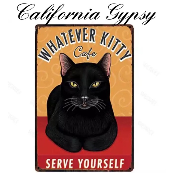 UNBRANDED Other - Cat Lover Vintage Tin Wall Art